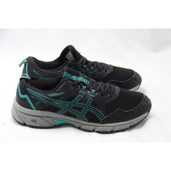 Asics Gel-Venture 8 Running Shoes Womens 9 Athletic Training 1012B230 Black Teal - Picture 1 of 7